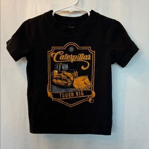 Caterpillar Black and Gold Kids Tee